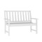 Flash Furniture Ellsworth 50 All Weather Indoor/Outdoor Recycled HDPE Bench with Contoured Seat in White LE-HMP-2035-12-WHT-GG - alternate 9